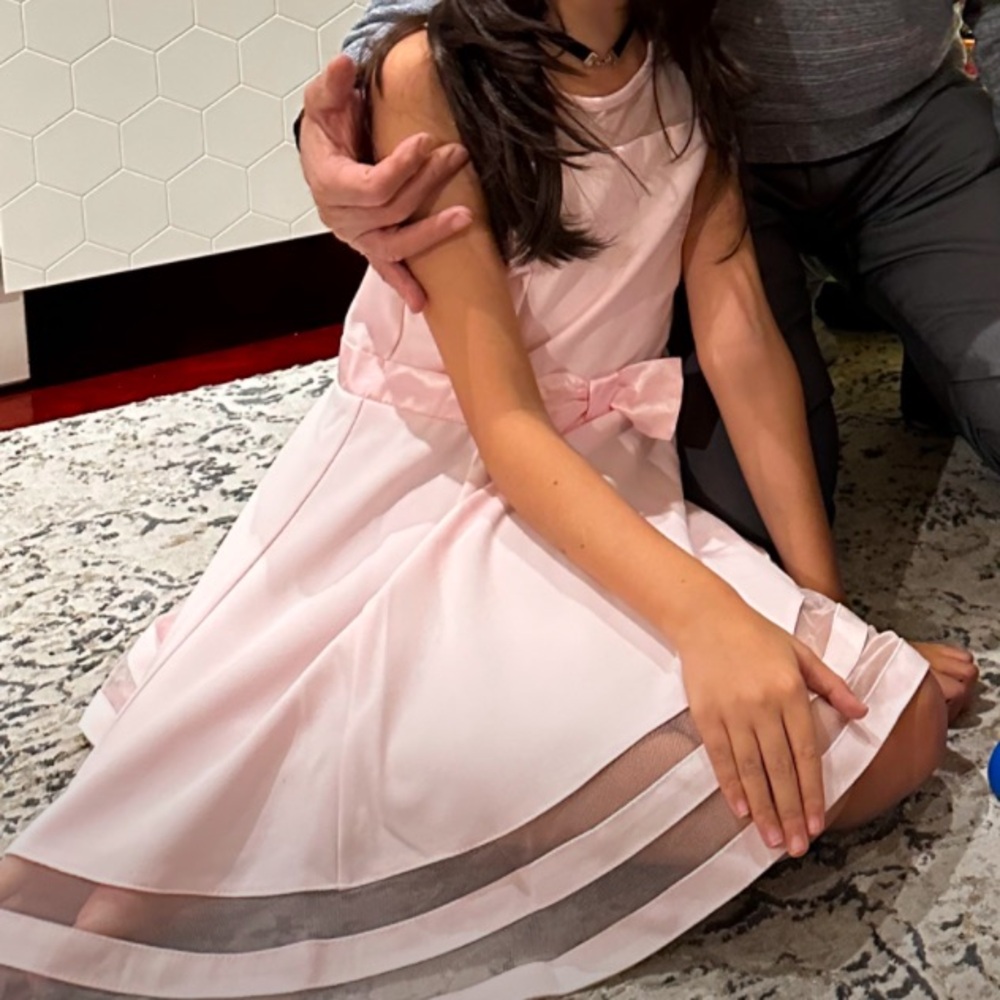 Girls Formal Dress - Pink - Like New - Size 8